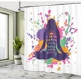 thumbnail image 5 of Ambesonne Modern Shower Curtain, Happy Words Calm, 69"Wx70"L, Multicolor, 5 of 5