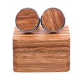 thumbnail image 3 of Hobbiewoo Gemelos de madera con caja orgazadora Guapo para hombres de aversario B BLESIY Gemelos Redondos, 3 of 8