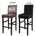 thumbnail image 4 of Unique Bargains Bar Stool Covers Counter Height Side Chair Slipcover Black 6, 4 of 8