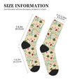 thumbnail image 3 of Disketp Ladybug And Wild Flowers Unisex Mid-Calf Socks Lightweight Breathable Ventilation Ankle Socks, 3 of 7
