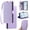Purple, variant on For iPhone 16e/17e Wallet Case,Crossbody Strap Diamond Patterned PU Leather Flip Cover with RFID Blcoking Card Slots Cash Pocket Wrist Strap Kickstand Phone Case for Women Girls,Purple