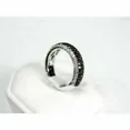 thumbnail image 2 of 2Ct Round Cut Simulated Diamond Black Diamond Band Wedding Ring 14K White Gold Plated, 2 of 3