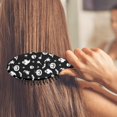 thumbnail image 3 of Black Halloween Ghost Pumpkin Pattern Hair Brush,Girls Detangling Hair Brush,Glide Through Tangles with Ease for Wet & Dry Hair,8.8"X2.8", 3 of 7