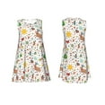 thumbnail image 7 of Yiaed Winter Christmas And New Year Deer Print Women's Sleeveless Dress, Loose Fit Summer Dress, Casual Sleeveless Dress for Women, 7 of 7