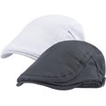 thumbnail image 3 of HAHDAXIA 2 Pack Newsboy Hats for Men Flat Cap for Summer Mesh Newsboy Cap Adjustable, 3 of 7