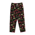 thumbnail image 4 of Daiia Red Chili Women's Sleep Pant with Pockets and Drawstring,Pajama Pants-Large, 4 of 9