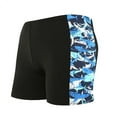 thumbnail image 4 of Danhjin Jammer Swimsuit Mens Solid Swim Jammers Endurance Long Racing Training Swimsuit Flexible Comfortable Quick Dry Sports Swim Trunks - Summer Savings, 4 of 8
