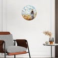 thumbnail image 3 of 10 Inch Wall Clock Battery Operated Silent Clock Decorative for Office, Kitchen, Outdoor, Living RoomFlower Women Field Graceful Pattern, 3 of 4