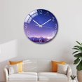 thumbnail image 1 of facefd Tempered Glass Quartz Silent Wall Clock Bedroom Decoration Shooting Star, 1 of 7