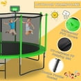 Elitezip Trampoline 12 FT 14 FT 1500 LBS for Adults Kids， NoGap Design