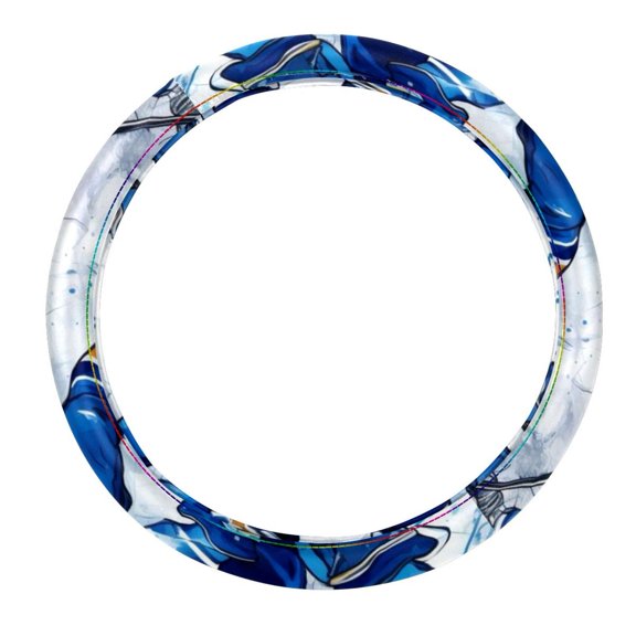 Lce Hockey 14.5 Inch Printing PVC Leather Auto Accessories Steering Wheel Covers Car Wheel Covers Steering Wheel Cover