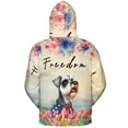 thumbnail image 2 of Freedom Schnauzer on Independence Day 4th of July All Over Print 3D Hoodie Unisex Merch Hoodies Miniature Schnauzer Dog Lover - 01005, 2 of 6