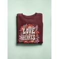 thumbnail image 3 of Love In Our Hearts... Sweatshirt Men -Smartprints Designs, Male 3X-Large, 3 of 4