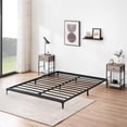 thumbnail image 6 of Homhougo Metal Queen Bed Frame, 6 Inch Queen Size Low Platform Bed Frames, Heavy Duty Mattress Foundation, No Box Spring Needed, Easy Assembly & Strong Bearing Capacity, Matter Black, 6 of 8