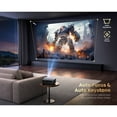 thumbnail image 4 of PUTRIMS Smart Projector with WiFi 6 and Bluetooth, Native 1080P Full HD Support 4K, Auto Focus & Auto Keystone, Built-in Streaming Apps Outdoor Movie Projector, 4 of 7