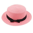 thumbnail image 1 of Sombrero Fedora Yinane con lazo para mujer Rosado, 1 of 5