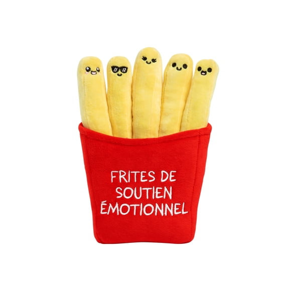 Emotional Support Fries Plush Toys by Emotional Support Pals, 5 Food Plushies with Carrying Basket