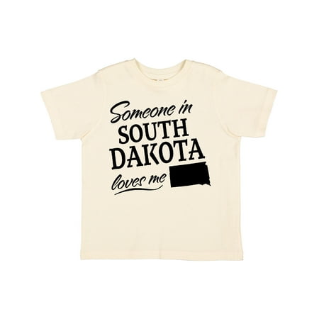 

Inktastic Someone in South Dakota Loves Me Gift Toddler Boy or Toddler Girl T-Shirt