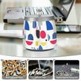 thumbnail image 6 of Yayeee Ashtray with Lid for Cigarette Smokeless Stainless Steel Home Ash Holder, Blue Retro Shapes, 6 of 7