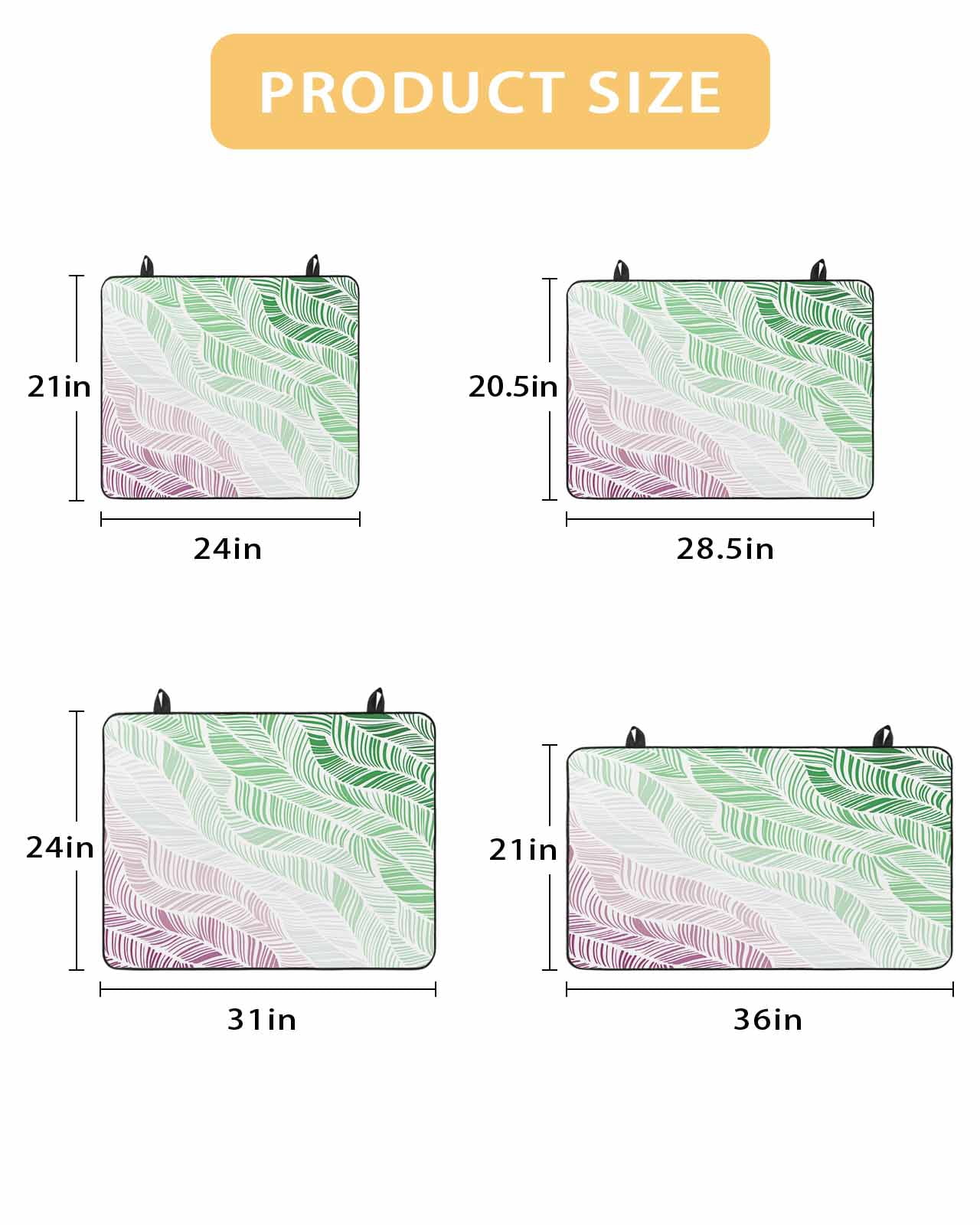 Large Induction Cooktop Protector Mat Ombre Green Pink Stove Top Covers for Electric Stove, Summer Coastal Ocean Sea Beach Wave Decorative Stove Burner Cover Mats, Glass Top Stove Cover
