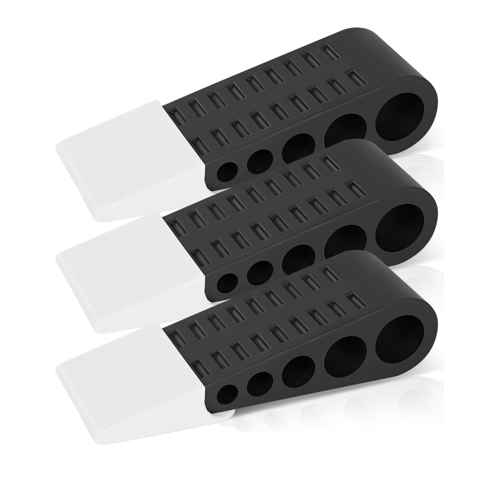 Door Stoppers, AntiSlip Rubber Door Stop with Holder, Door Stops for