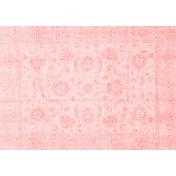Ahgly Company Indoor Rectangle Oriental Red Traditional Area Rugs, 8' x 12'