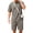 Gray, variant on Mens Shorts Sets 2 Piece Outfits Summer Casual Tracksuit Short Sleeve T Shirts and Shorts Suit for Men