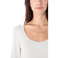 thumbnail image 3 of Scoop Neck 3/4 Sleeve Fitted Top, 3 of 3