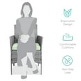 thumbnail image 3 of Best Choice Products 3-Piece Outdoor Wicker Conversation Patio Bistro Set, w/ 2 Chairs, Table - Gray/Light Mint, 3 of 8