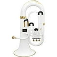 thumbnail image 1 of Brass Bb Flat Musical Instrument Euphonium 3 Valve With Free Hard Case Mouthpiece (Silver), 1 of 2