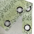 thumbnail image 4 of Ambesonne Leaves Grommet Curtain, Venetian Inspired Flora, 50" x 96", Green Pale Green, 4 of 6