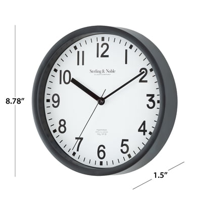Buy Mainstays Basic Indoor 878 Black Analog Round Modern Wall Clock Online In Indonesia 761592027