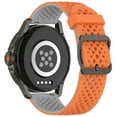 thumbnail image 4 of Two-Tone Breathable Silicone Watch Strap 22mm Stylish Comfortable Durable Easy to Use, 4 of 4