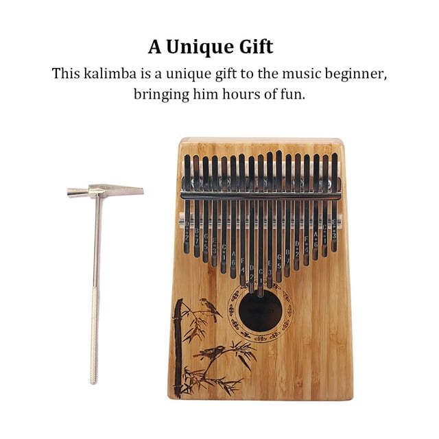 VONKY 17 Key Kalimba Professional Learner Practicing Kalimbas Beginner Music Playing 17-key Fingers Piano Pianos Hand Instrument