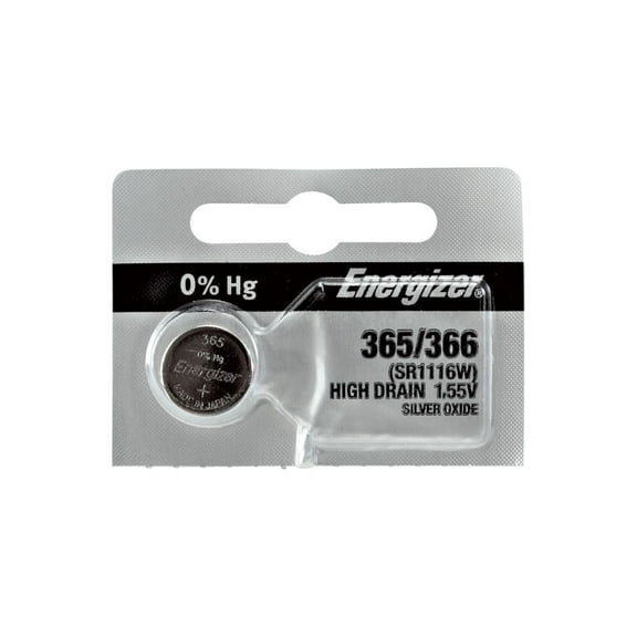 365-366Tz 0% Mercury Low Drain Energizer Watch Battery