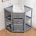 thumbnail image 2 of Qinaqin Corner Changing Mesa con Almacenamiento Cajón Laundry cm de Alturaamper y Pad Organizador, 2 of 6