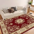 thumbnail image 3 of 1PC Antique Style Regional Carpet Local Carpet, Lightweight Washable Easy-to-Tidy Carpet Mat Festival Gift, Suitable for Living Room, Bedroom, Dining Room, Office, Balcony, Room Accessories, 3 of 8