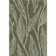 thumbnail image 1 of Unique Loom Botanical Collection Casual Leafs Transitional Indoor and Outdoor Flatweave Area Rug, 6 x 9 ft, Green/Ivory, 1 of 1