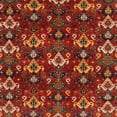 thumbnail image 1 of Ahgly Company Tapis d'Intérieur Carré Abstrait Rouge, 8 Pieds Carré, 1 of 6
