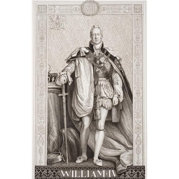 Posterazzi DPI1860105LARGE William IV 1765-1837 Roi de Grande-Bretagne & Irlande & Roi de Hanovre Affiche Imprimée, Grand - 22 x 36