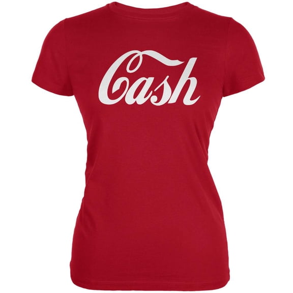 Cash Inspired By Jack White Red Juniors Soft T-Shirt - Medium