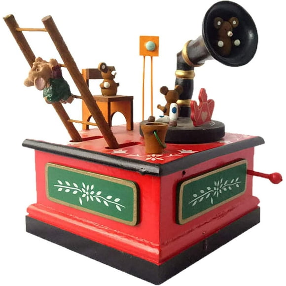 Box Decorations Music Box Music Bedroom Decoration Christmas Wooden Home Decor Car Partition (multicolor, One Size)
