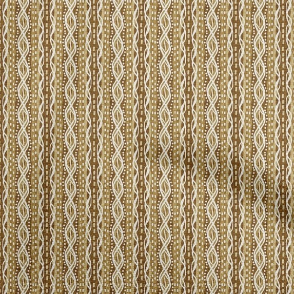 oneOone Cotton Flex Brown Fabric Asian Block Fabric For Sewing Printed Craft Fabric By The Yard 40 Inch Wide