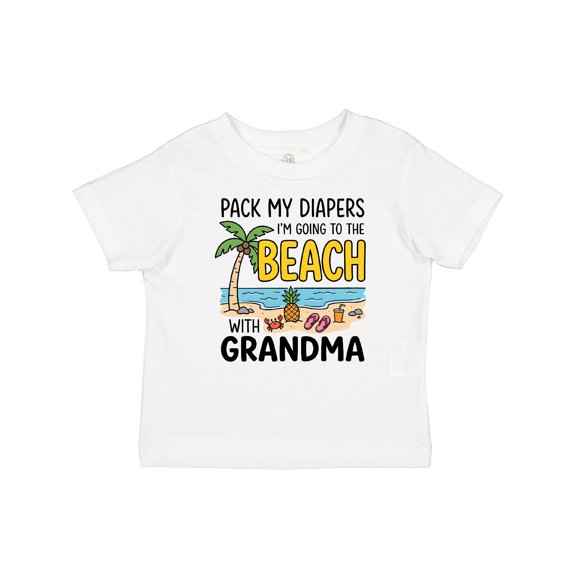 Inktastic Beach Vacation with Grandma Boys or Girls Baby T-Shirt