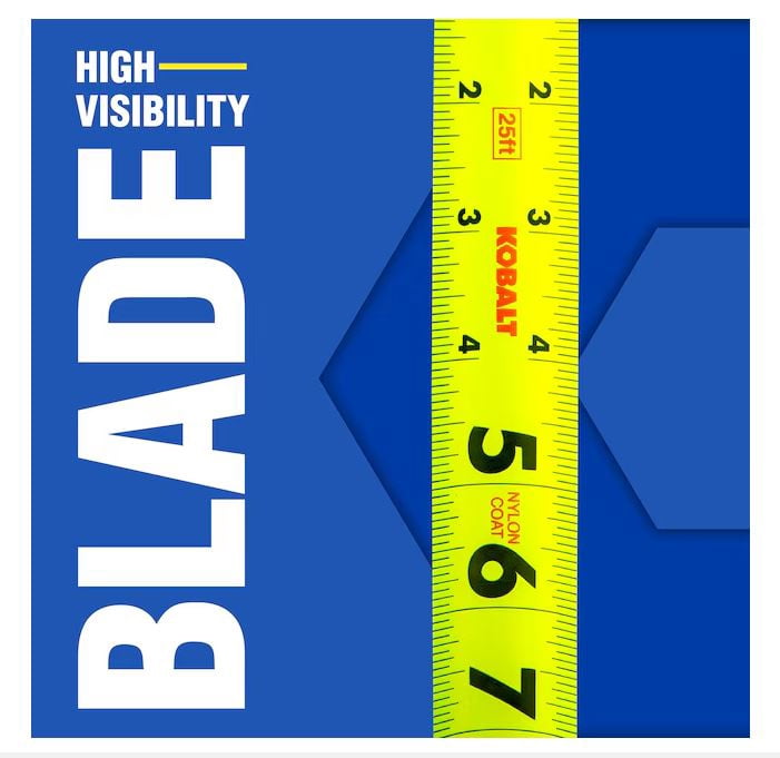 Kobalt Lock Control 25-ft Tape Measure