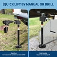 thumbnail image 3 of RV Slide Out Support Jacks (Set of 6) - 30,000lb Heavy Duty Rv Stabilizer Jacks Support, 21"-49" Quick-Lift Adjustable - Power Drill & Hand Crank Compatible for Campers, Travel Trailers & RVs, 3 of 9