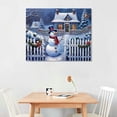 thumbnail image 2 of Nawypu  Christmas Snowman Winter Decorations Artwork Print on Canvas, Christmas Theme Wall Art Decorations for Home Living Room Decor, 2 of 4