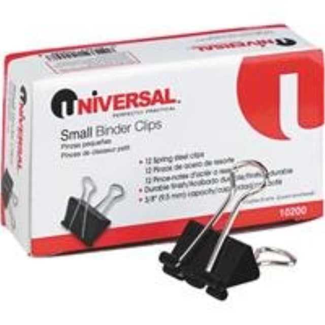 united stationers 24pk small binder clip unv10200
