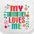 thumbnail image 4 of Inktastic My Godmother Loves Me Girls Girls Baby Bib, 4 of 4