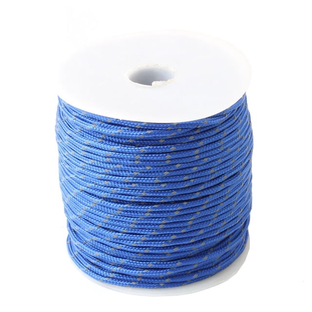Reflective 2mm 3 Strand Core Outdoor Camping Rope Parachute Cord Lanyard Tent Multifunction Corda ,Easy to Use